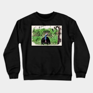 cassowary / Maléa is looking for the Kobold - children's book WolfArt Crewneck Sweatshirt